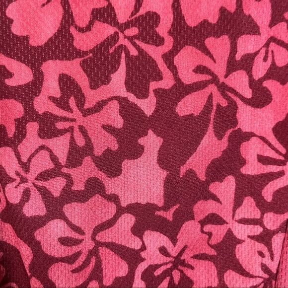 L.L. Bean Hibiscus Print Floral Cycling Jersey - Picture 2 of 5